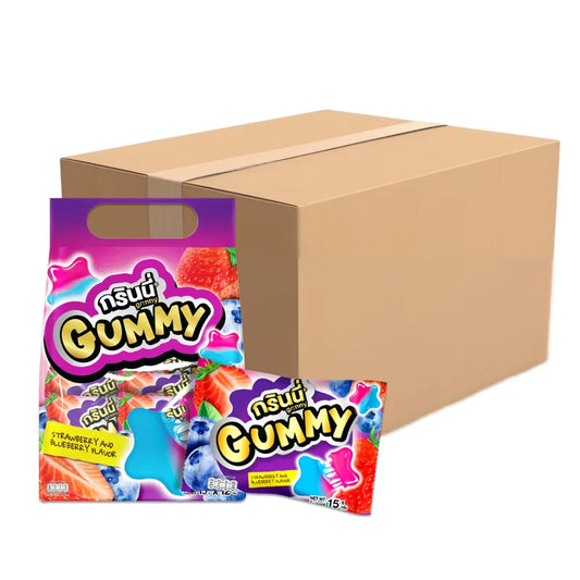 GRINNY PECTIN GUMMY STAR STRAWBERRY AND BLUEBERRY FLAVOR (PACK