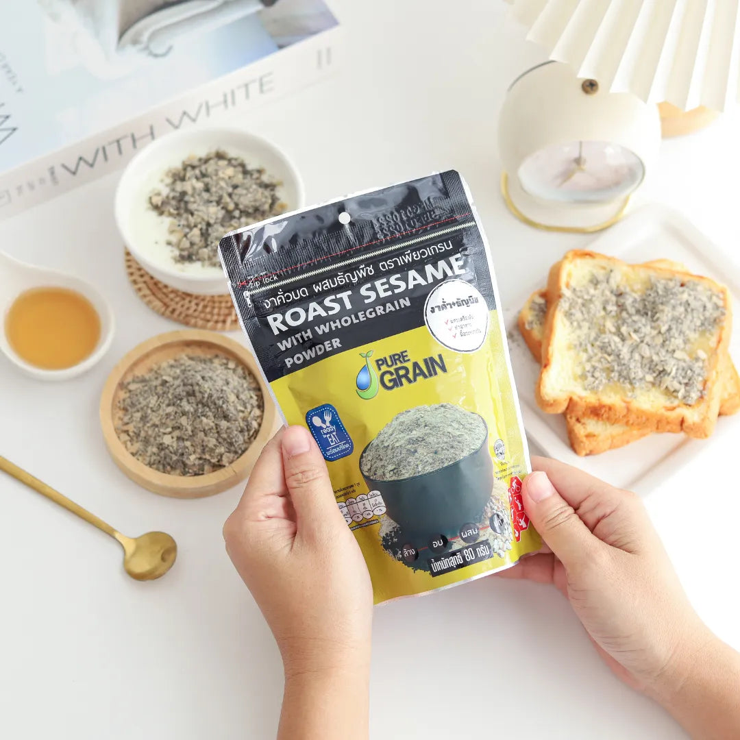 Pure Grain Ground Roasted Sesame Mixed With Grains Formula 80g