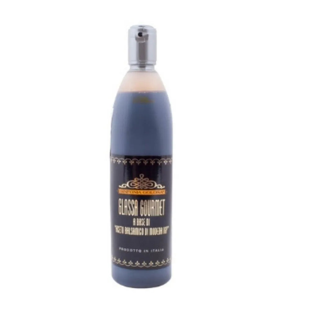ROBO Sinfonia Balsamic Dressing 500ml bottle with dark balsamic vinegar and olive oil in a clear glass bottle.