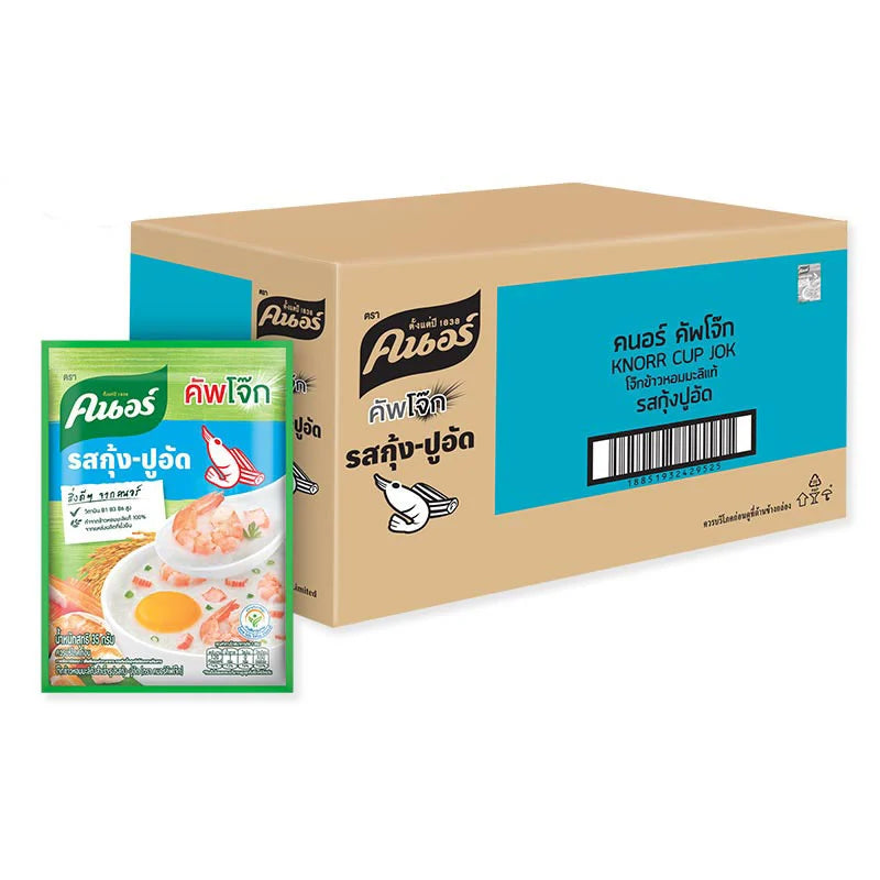 KNORR Jok Instant Porridge Shrimp/crab Stick X 8 Packs 35g x12