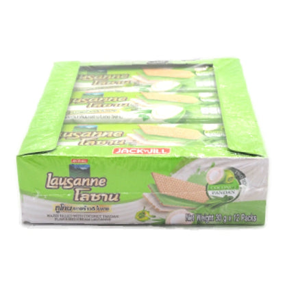 Lausanne Wafer Coconut And Pandan 30g x12