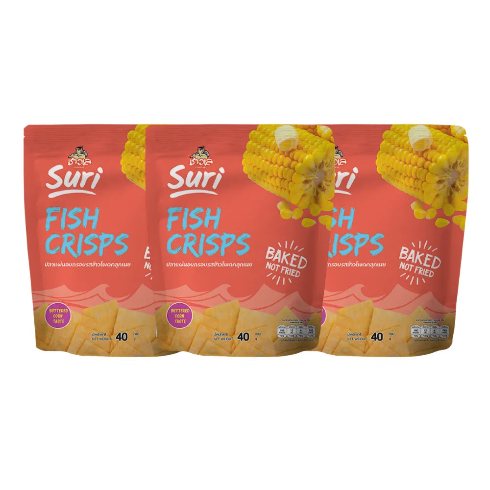 CHAOLAY Fish Crisps (buttered Corn) 40g x3