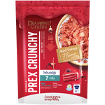 Crunchy Red Velvet Granola by Diamond Grains, featuring vibrant red velvet flavor and crispy grain clusters for a tasty breakfast or snack.