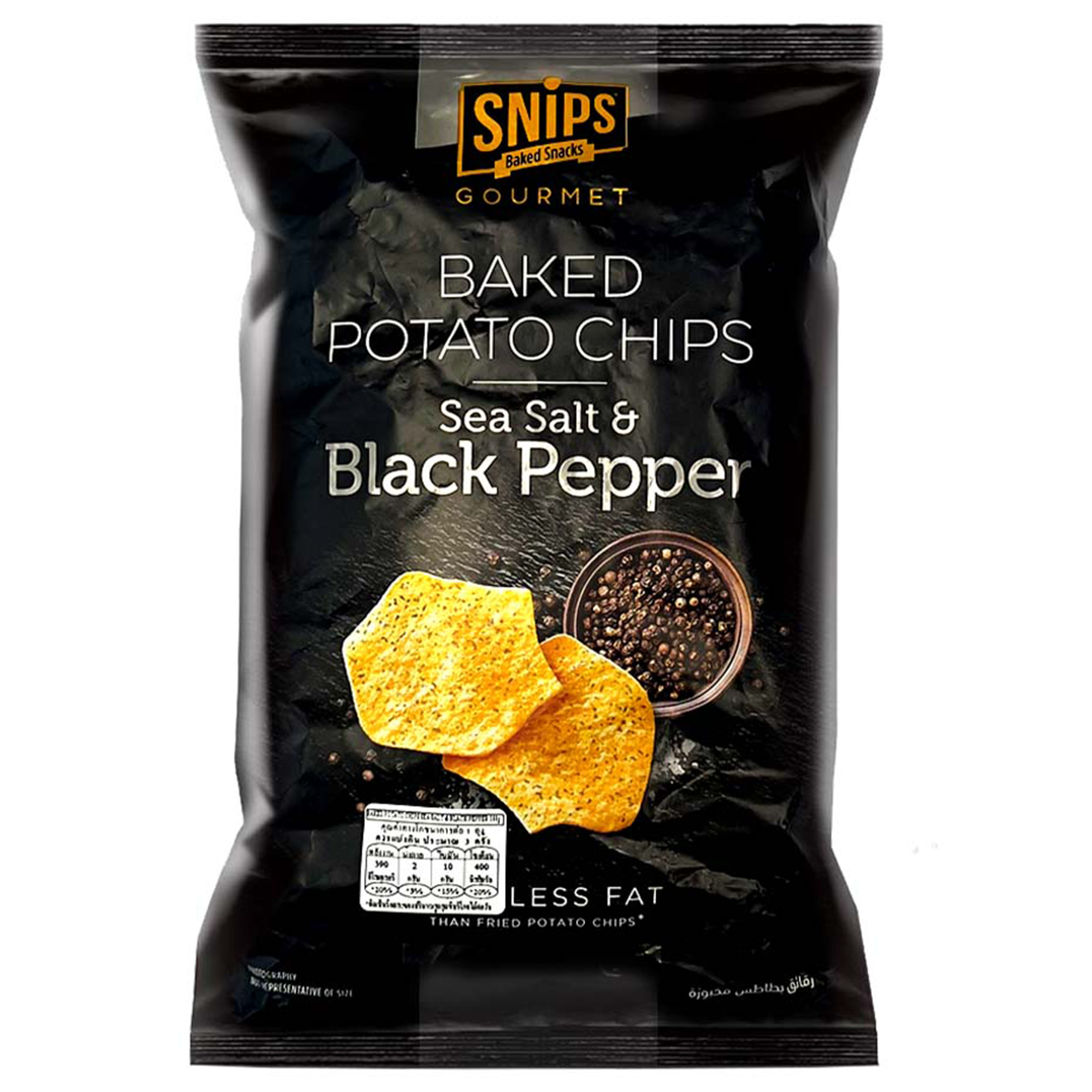 Snips Potato Chips Sea Salt And Black Pepper