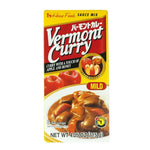 House Vermont Curry Mild 115g dry grocery packet, showing the colorful curry seasoning and packaging design.