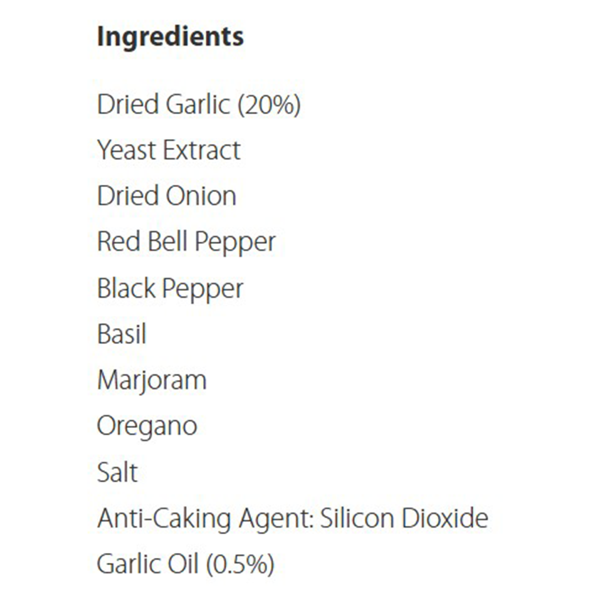 Sainsbury's Itc Garlic & Herb Seasoning