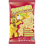Funny Frisch Pom Bar Original confectionery snack with crispy potato puffs and a light seasoning in a colorful wrapper.