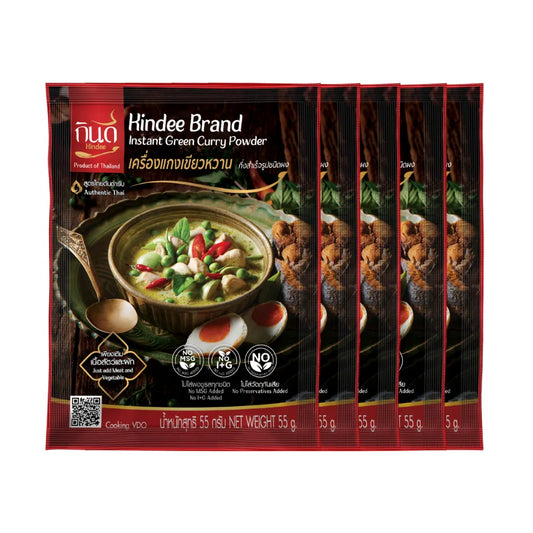 Kindee Gindee Green Curry Powder X5 55g