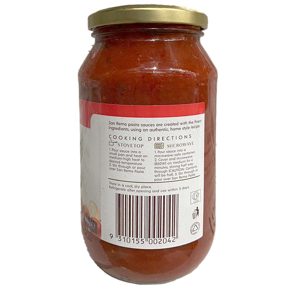 San Remo Tomato Basil Pasta Sauce
