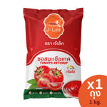 J-lek Tomato Sauce 1kg jar with label, showcasing the classic red tomato sauce packaging for dry grocery use
