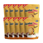 Nezline HazelnutChoco Biscuit snack with hazelnut and chocolate filling, displayed in a clear view of the packaging.