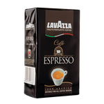 Lavazza Espresso Ground Coffee in a bag, ready for brewing, showcasing the rich Italian coffee brand and ground coffee type.