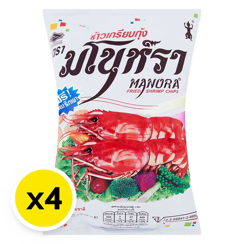 Manora Fried Prawn Cracker 75g x4