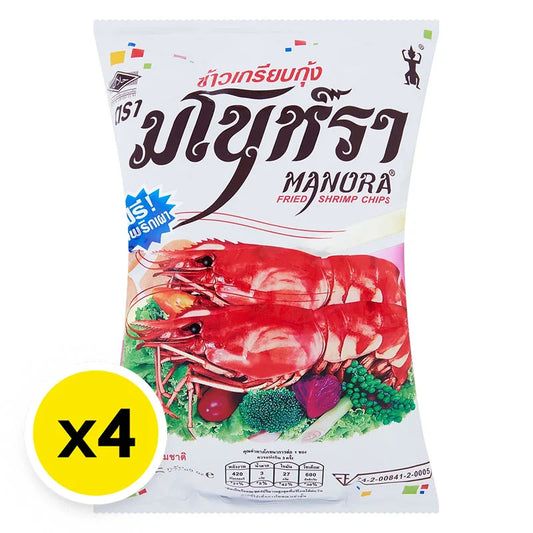 Manora Fried Prawn Cracker 75g x4