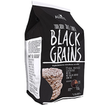 Allrite Organic Rice Cakes with black grains, bakery product featuring crispy, round rice cakes made from organic black rice.