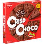 Nissin Choco Corn Flakes Wheat Crisp Biscuits, confectionery snacks with chocolate coating and crispy cornflake texture.