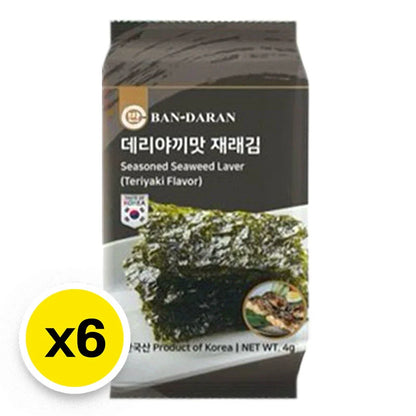 Bandaran Seasoned Seaweed Teriyaki Flavor 4g