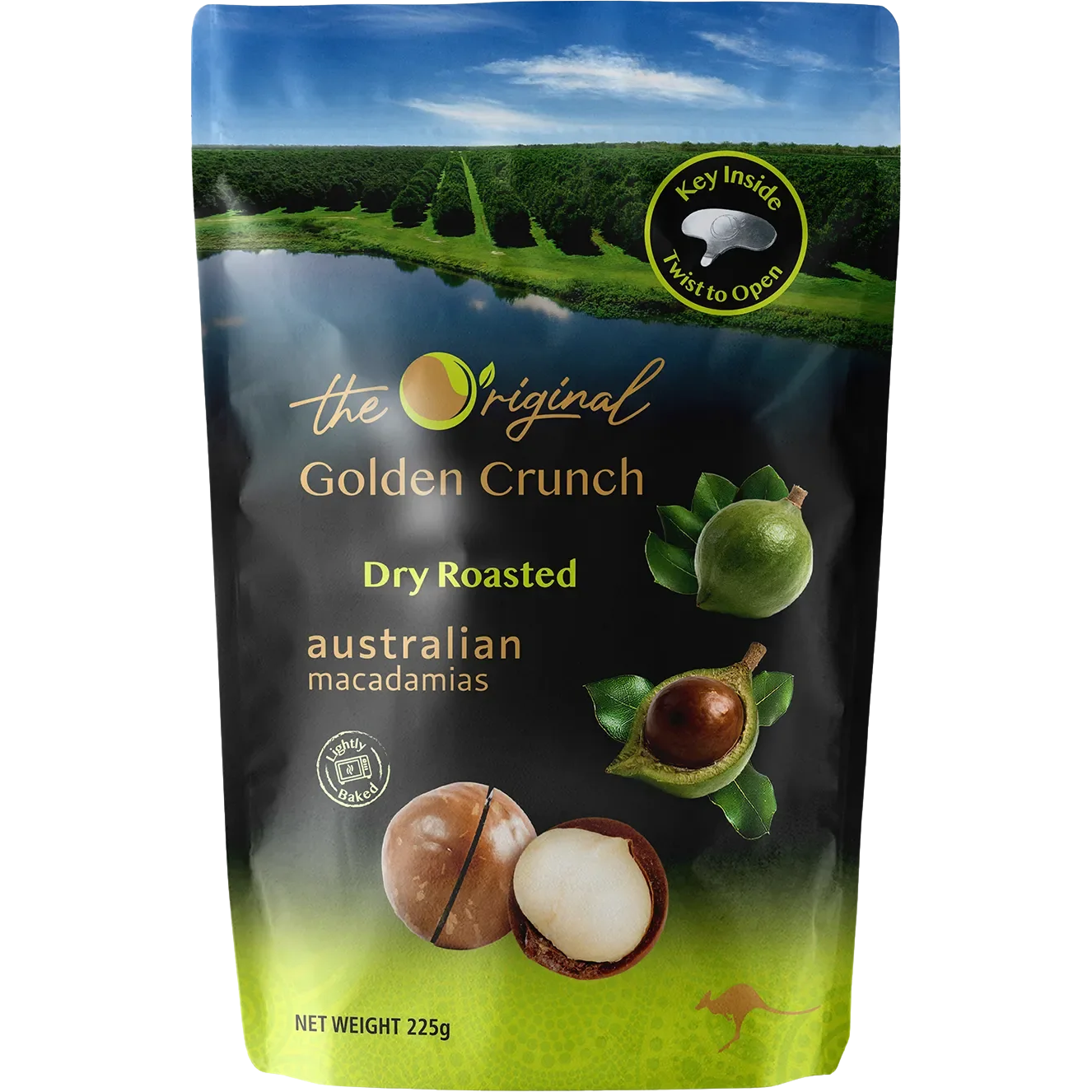 The Original Dry Roasted Golden Crunch Macadamias
