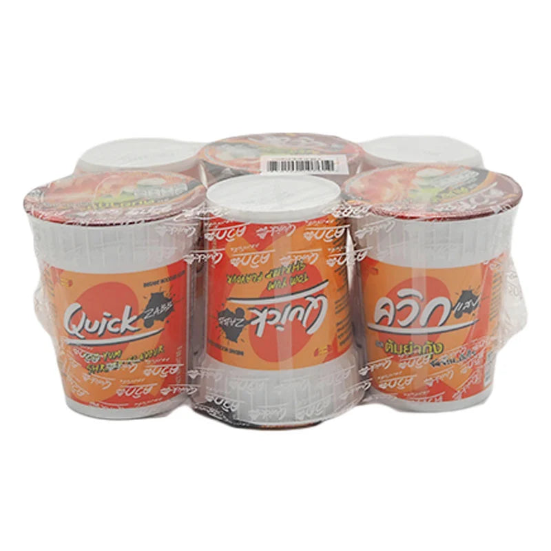 Quick Waiwai Cup Instant Noodle Tom Yum Kung 60g x6