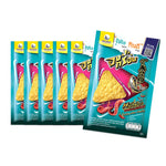 TARO Taro Crispy Fish Snack in hot and spicy grilled squid flavor, 17g, crispy dry grocery snack with seafood taste.