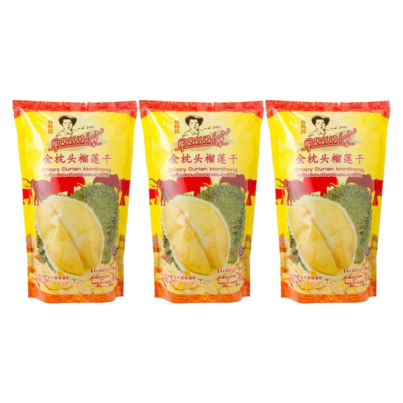 KHUNMAEJU Crispy Durian Monthong 95g x3
