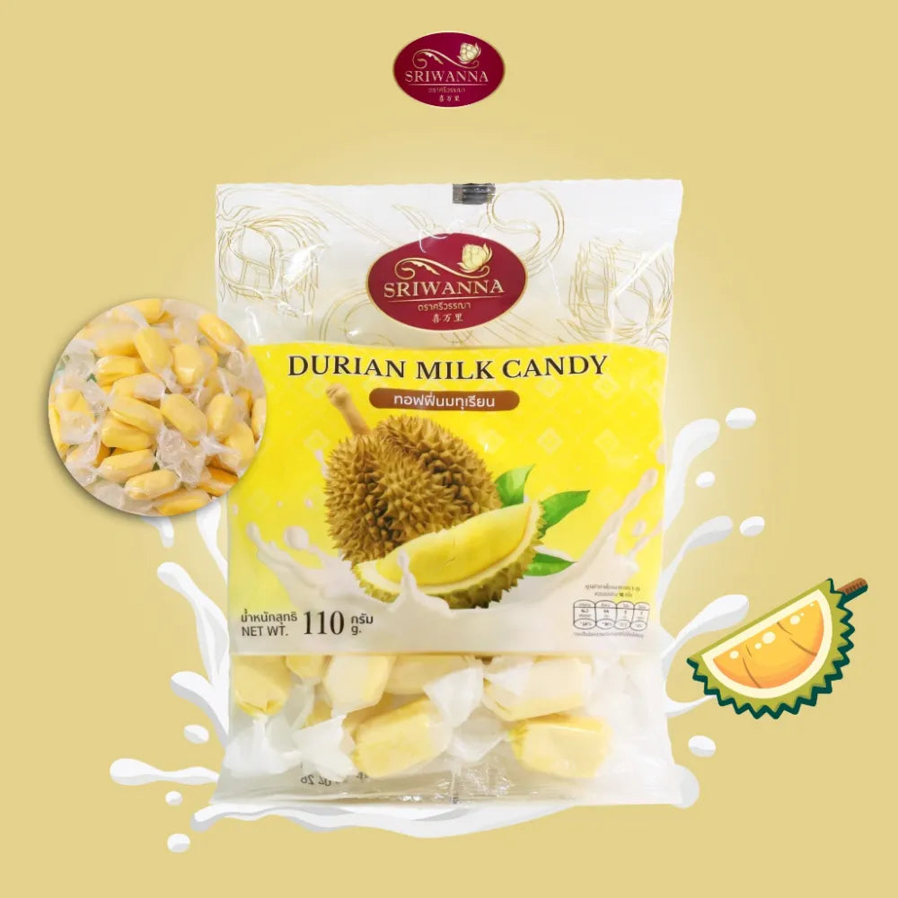 Sriwanna Durian Flavored Milk Candy 110g