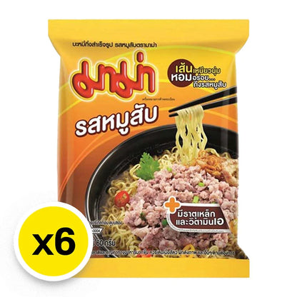 Mama Instant Noodles Minced Pork Flavor 60g x10