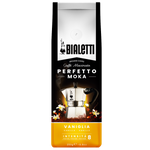 Bialetti Vaniglia drink in a clear glass, showing its creamy vanilla flavor with a smooth, inviting appearance.