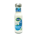 Remia Blue Cheese Salad Dressing 250ml bottle, creamy blue cheese flavor, ideal for salads and dressings in dry grocery section.