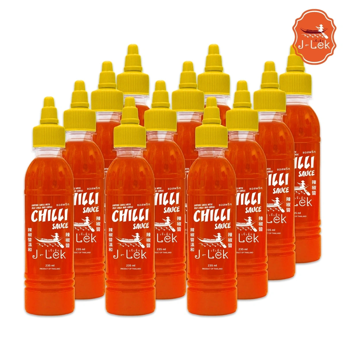 J-lek Jae Lek Chili Sauce Bottles 235g