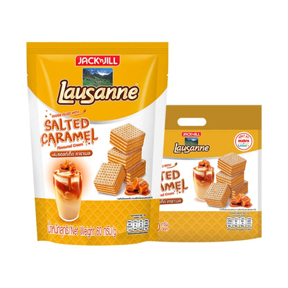 Lausanne Wafer Non Coated Salted Caramel 60g x4