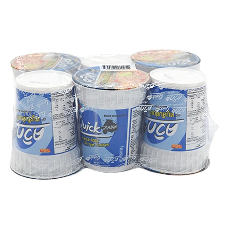 Quick Cup Instant Noodle Minced Pork Tom Yum 60g x6