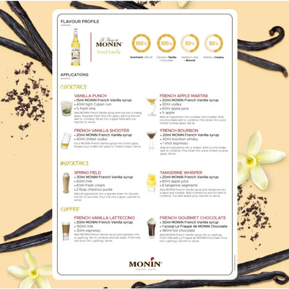 Monin French Vanilla Syrup 700ml