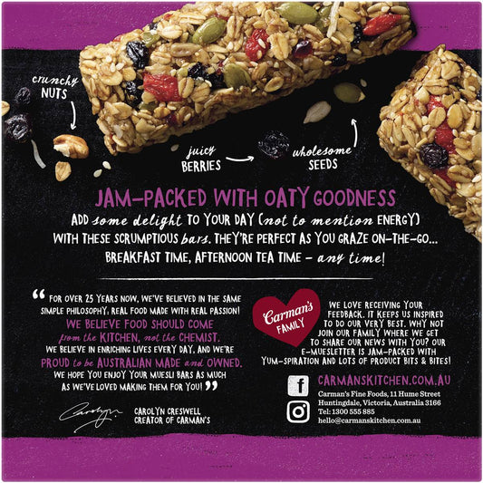 Carman's Super Berry Muesli Bars