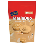 Golden Regal Marie peanut butter confectionery snack in a clear wrapper, showcasing its creamy texture and rich peanut flavor.