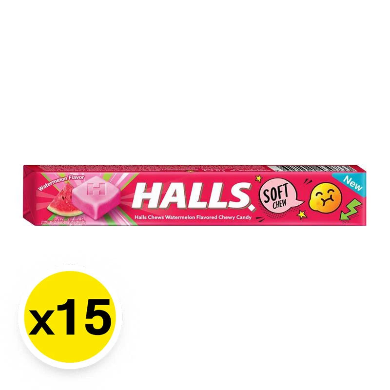 Halls Chews Watermelon 47g x15