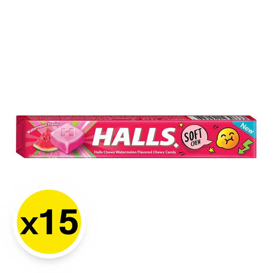 Halls Chews Watermelon 47g x15