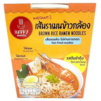 Happy Noodles Instant Brownrice Ramen Tomyumkung