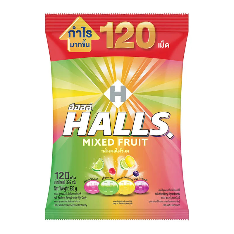 HALLS Candy Mixed Fruit 120 Pcs
