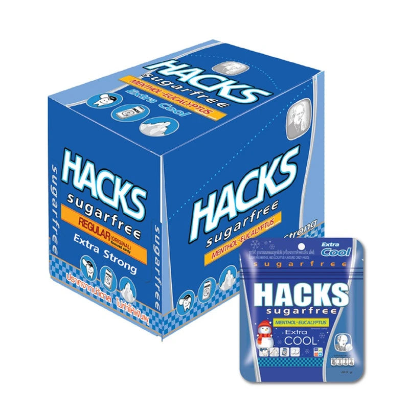 HACKS SUGAR-FREE HACKS Sugar Free Candy Menthol Eucalyptus 20.5g