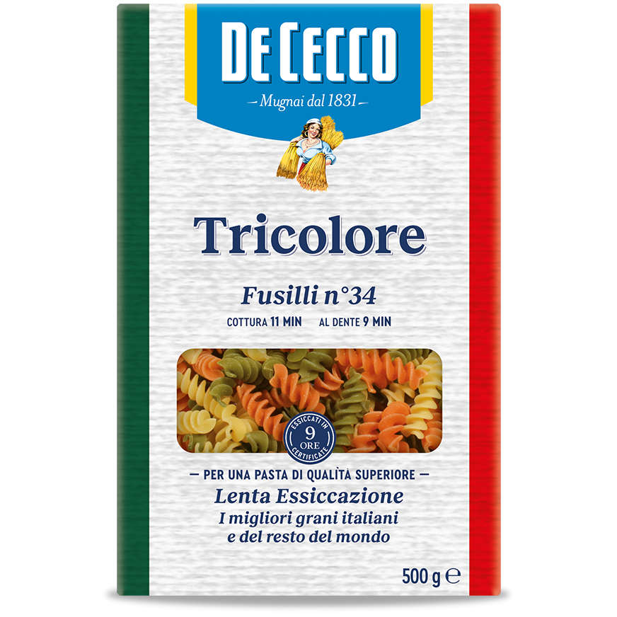 De Cecco Fusilli Tricolore