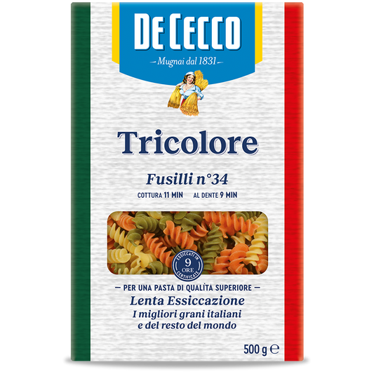De Cecco Fusilli Tricolore