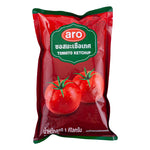 ARO Tomato Sauce 1kg bottle, a dry grocery item with rich red tomato sauce visible in the image.