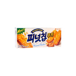 Orion Peanut Chip Butter Cookie 104g, dry grocery snack with peanut chips and buttery flavor, shown in its packaging.