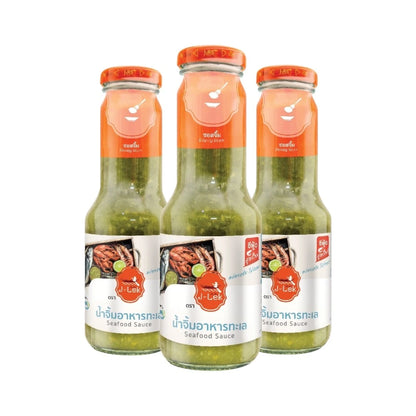J-lek Jae Lek Seafood Sauce Glass Bottle Pack Of 3 Bottles 345g