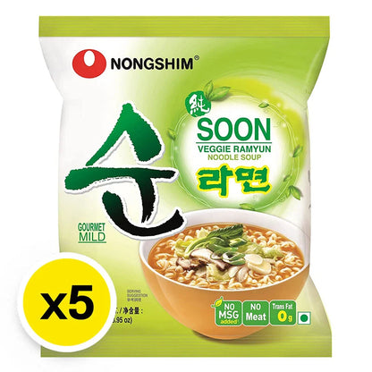 Nongshim Soon Veggie Noodle 112g x5
