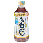 Kikkoman Hon Tsuyu 500ml bottle, Japanese soy-based dipping sauce and cooking broth, with label and cap visible.