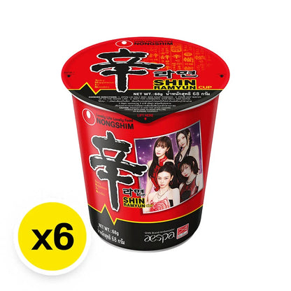 Nongshim Shin Ramyun Instant Noodle Cup 68g x6