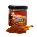 Partner Seasoning BBQ spice blend in a jar, ideal for grilling and barbecue dishes, with vibrant labels and seasoning visible.