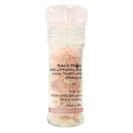 Tartufi Himalayan Pink Salt with White Truffle, gourmet grocery product featuring pink salt crystals and white truffle pieces.
